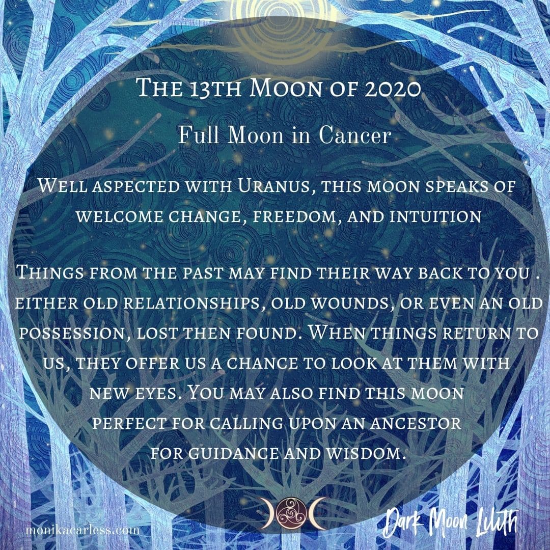 The 13th Moon of 2020. What Will it Mean for You? Monika Carless